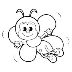 Раскраска: пчела (Животные) #103 - Бесплатные раскраски для печати
