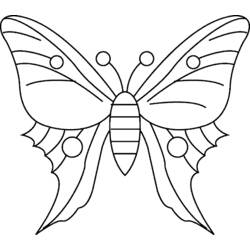 Раскраска: бабочка (Животные) #15726 - Бесплатные раскраски для печати