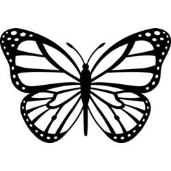 Раскраска: бабочка (Животные) #15834 - Бесплатные раскраски для печати