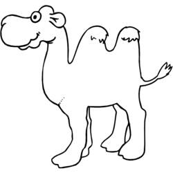 Раскраска: верблюд (Животные) #1676 - Бесплатные раскраски для печати