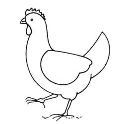 Раскраска: курица (Животные) #17275 - Бесплатные раскраски для печати