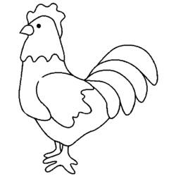 Раскраска: курица (Животные) #17284 - Бесплатные раскраски для печати