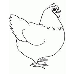 Раскраска: курица (Животные) #17288 - Бесплатные раскраски для печати