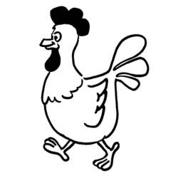 Раскраска: курица (Животные) #17347 - Бесплатные раскраски для печати
