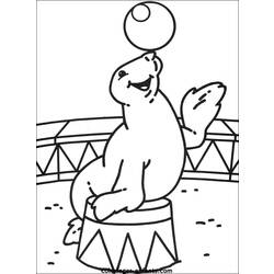 Раскраска: Цирковые животные (Животные) #20879 - Бесплатные раскраски для печати