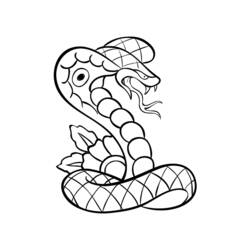 Раскраска: кобра (Животные) #3255 - Бесплатные раскраски для печати