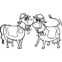 Раскраска: корова (Животные) #13222 - Бесплатные раскраски для печати