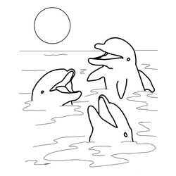 Раскраска: дельфин (Животные) #5104 - Бесплатные раскраски для печати