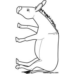 Раскраска: задница (Животные) #503 - Бесплатные раскраски для печати