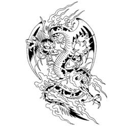 Раскраска: дракон (Животные) #5805 - Бесплатные раскраски для печати