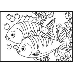 Раскраска: рыба (Животные) #17140 - Бесплатные раскраски для печати