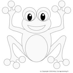 Раскраска: лягушка (Животные) #7583 - Бесплатные раскраски для печати
