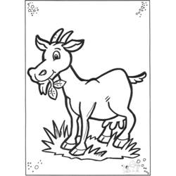 Раскраска: коза (Животные) #2384 - Бесплатные раскраски для печати