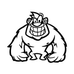 Раскраска: горилла (Животные) #7454 - Бесплатные раскраски для печати