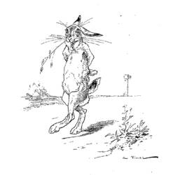 Раскраска: заяц (Животные) #10089 - Бесплатные раскраски для печати