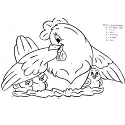 Раскраска: курица (Животные) #17578 - Бесплатные раскраски для печати