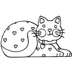 Раскраска: котенок (Животные) #18187 - Бесплатные раскраски для печати