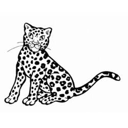 Раскраска: леопард (Животные) #9735 - Бесплатные раскраски для печати