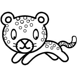 Раскраска: леопард (Животные) #9763 - Бесплатные раскраски для печати