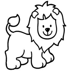 Раскраска: лев (Животные) #10248 - Бесплатные раскраски для печати