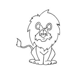 Раскраска: лев (Животные) #10300 - Бесплатные раскраски для печати
