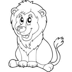 Раскраска: лев (Животные) #10335 - Бесплатные раскраски для печати