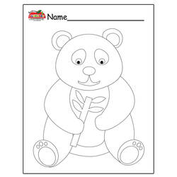 Раскраска: панда (Животные) #12580 - Бесплатные раскраски для печати