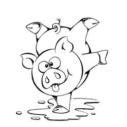 Раскраска: свинина (Животные) #17689 - Бесплатные раскраски для печати