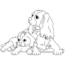 Раскраска: щенок (Животные) #2892 - Бесплатные раскраски для печати