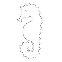 Раскраска: морской конек (Животные) #18625 - Бесплатные раскраски для печати