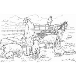 Раскраска: овца (Животные) #11586 - Бесплатные раскраски для печати