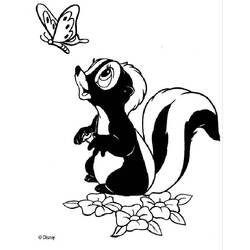 Раскраска: скунс (Животные) #11212 - Бесплатные раскраски для печати