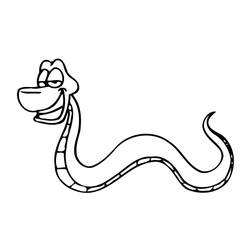Раскраска: змея (Животные) #14339 - Бесплатные раскраски для печати