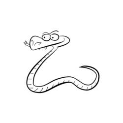 Раскраска: змея (Животные) #14521 - Бесплатные раскраски для печати