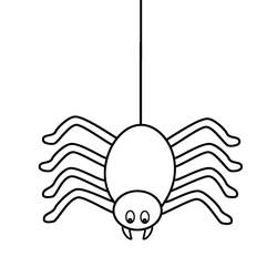 Раскраска: паук (Животные) #593 - Бесплатные раскраски для печати