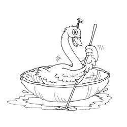 Раскраска: лебедь (Животные) #5066 - Бесплатные раскраски для печати