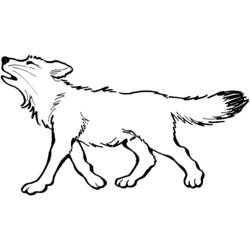 Раскраска: волк (Животные) #10456 - Бесплатные раскраски для печати