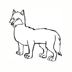 Раскраска: волк (Животные) #10594 - Бесплатные раскраски для печати