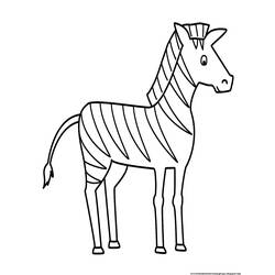 Раскраска: зебра (Животные) #12967 - Бесплатные раскраски для печати