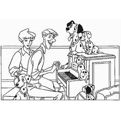 Раскраска: 101 далматинец (Анимационные фильмы) #129297 - Бесплатные раскраски для печати