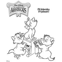 Раскраска: Aristocats (Анимационные фильмы) #26920 - Бесплатные раскраски для печати