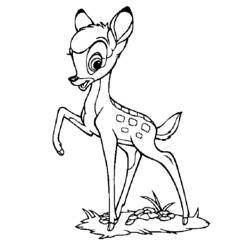 Раскраска: Bambi (Анимационные фильмы) #128688 - Бесплатные раскраски для печати