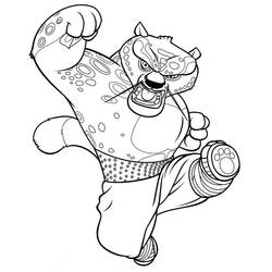 Раскраска: Кунг-фу панда (Анимационные фильмы) #73315 - Бесплатные раскраски для печати