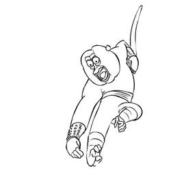 Раскраска: Кунг-фу панда (Анимационные фильмы) #73369 - Бесплатные раскраски для печати