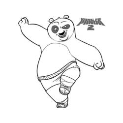 Раскраска: Кунг-фу панда (Анимационные фильмы) #73398 - Бесплатные раскраски для печати