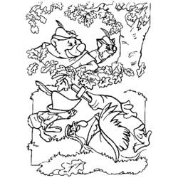 Раскраска: Робин Гуд (Анимационные фильмы) #133159 - Бесплатные раскраски для печати