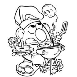 Раскраска: Мистер картофель (Анимационные фильмы) #45102 - Бесплатные раскраски для печати