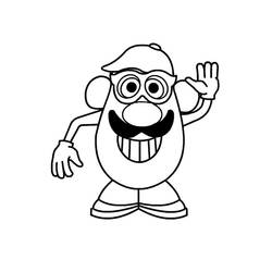 Раскраска: Мистер картофель (Анимационные фильмы) #45112 - Бесплатные раскраски для печати