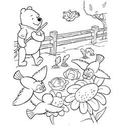 Раскраска: Винни-Пух (Анимационные фильмы) #28643 - Бесплатные раскраски для печати