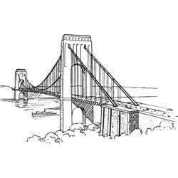 Раскраска: мост (Здания и Архитектура) #62888 - Бесплатные раскраски для печати